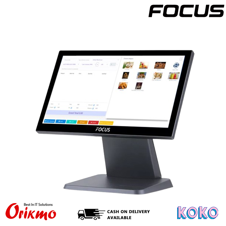 FOCUS FC-S1 POS SYSTEM (CORE I3, 256GB SSD, 8GB, 4G, BLACK)