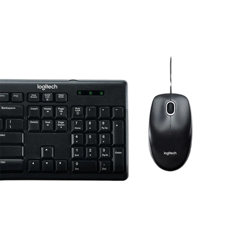 LOGITECH MK200 MEDIA CORDED KEYBOARD AND MOUSE COMBO