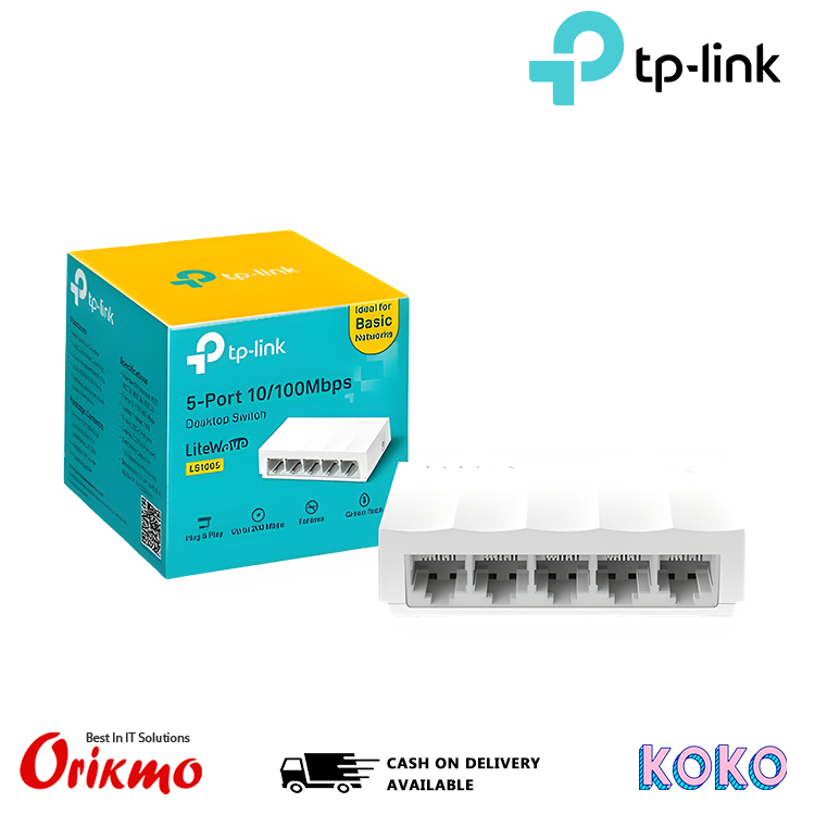 TP LINK LS1005 10/100 MBPS DESKTOP SWITCH 5 PORT