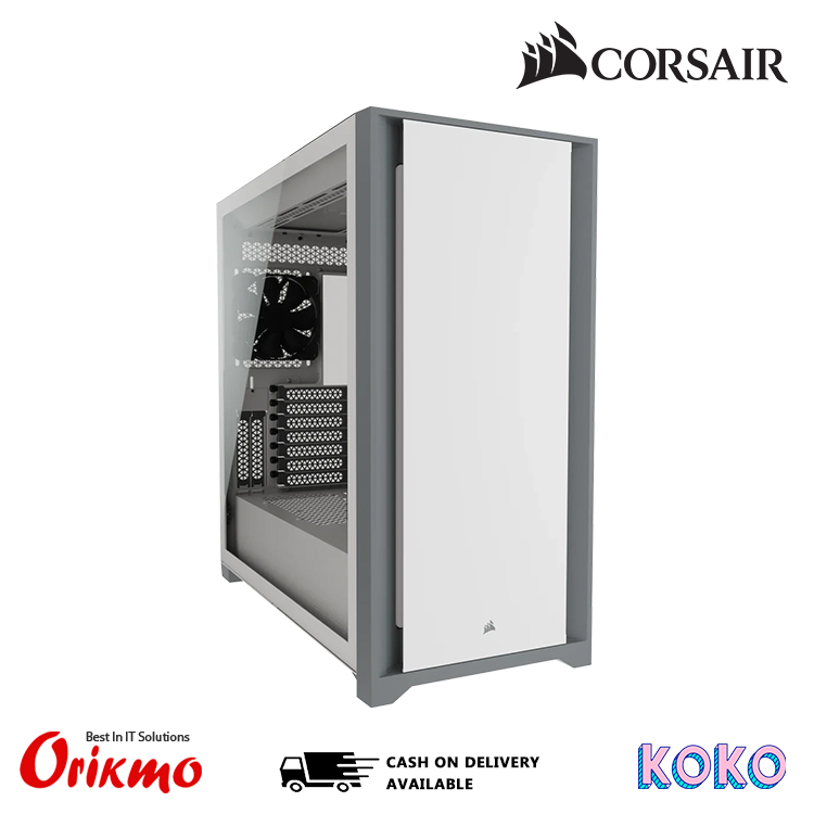 CORSAIR 5000D TEMPERED GLASS MID-TOWER ATX WHITE CASE CC-9011209-WW