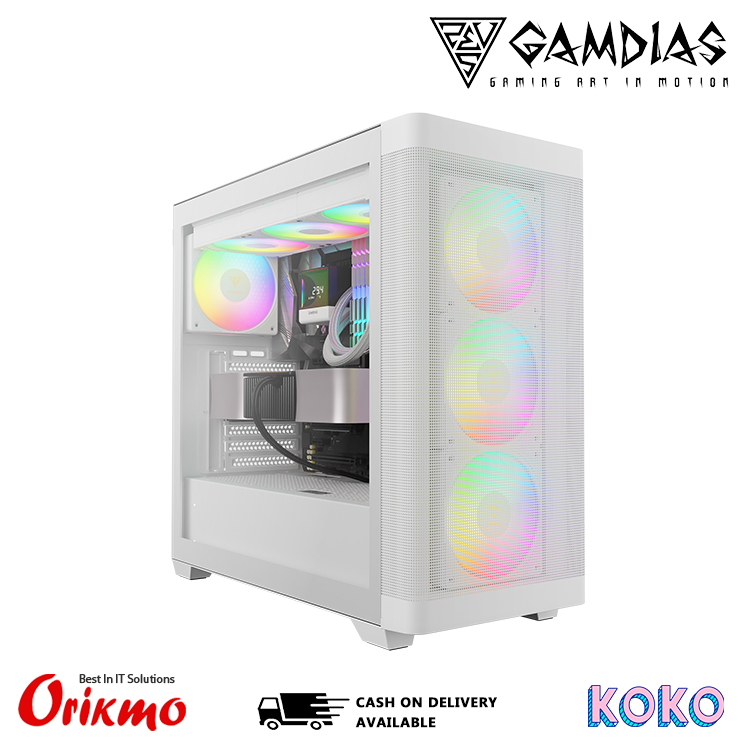 GAMDIAS ATHENA M3 WH GAMING CASE