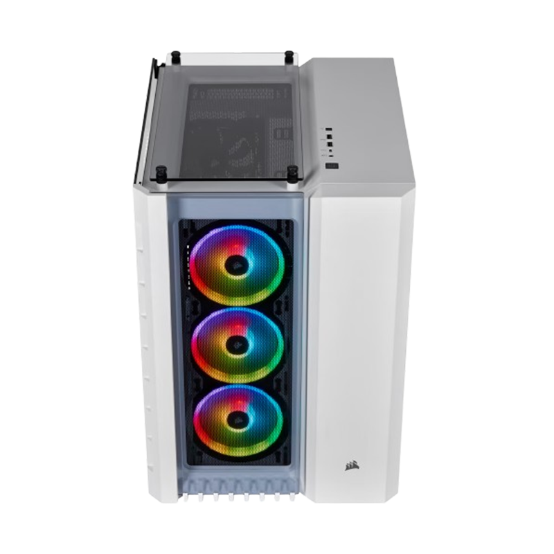 CORSAIR CRYSTAL SERIES 680X RGB TEMPERED GLASS ATX WHITE CASE CC-9011169-WW