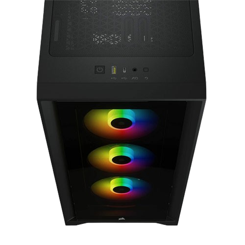 CORSAIR iCUE 4000X RGB BLACK ATX CASE CC-9011204-WW
