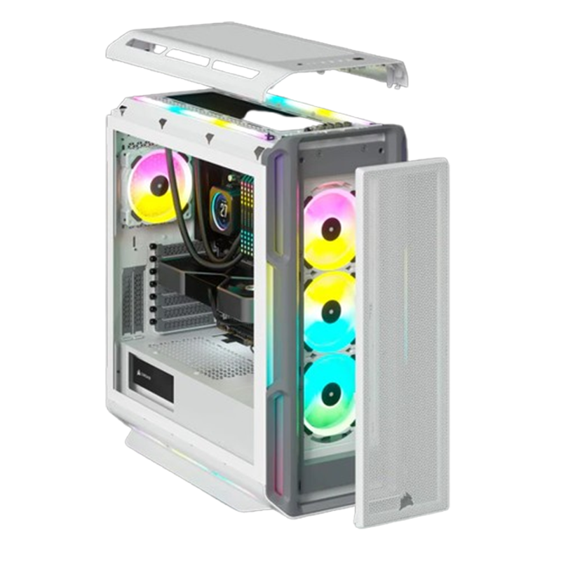 CORSAIR iCUE 5000T RGB ATX WHITE CASE CC-9011231-WW