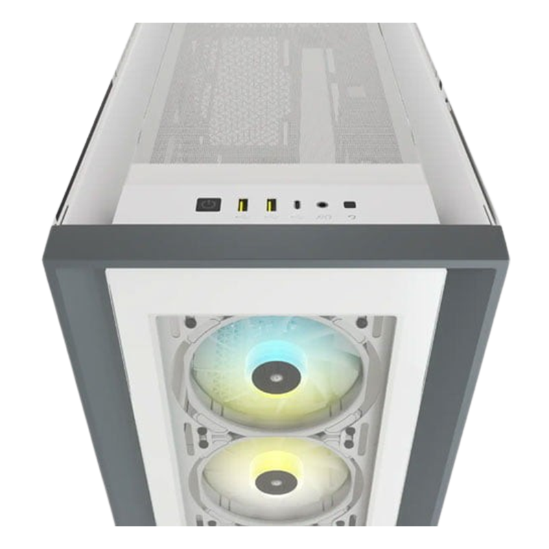 CORSAIR iCUE 5000X RGB MID - TOWER ATX WHITE CASE CC-9011213-WW