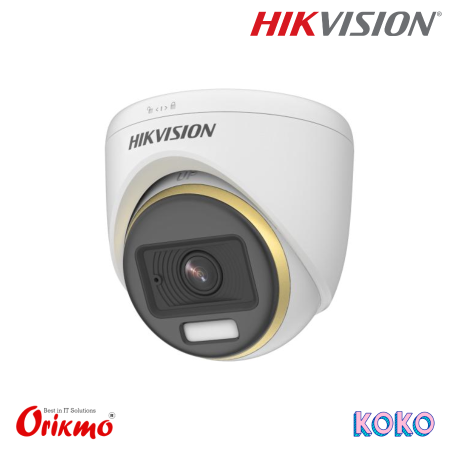 HIKVISION DS-2CE70DF3T-PFS 2MP COLOURVU AUDIO DOME CAMERA