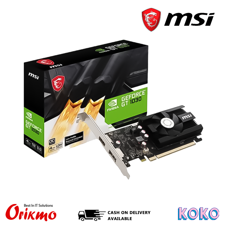 MSI GT 1030 4GD4 LP OC GRAPHICS CARD 912-V812-001