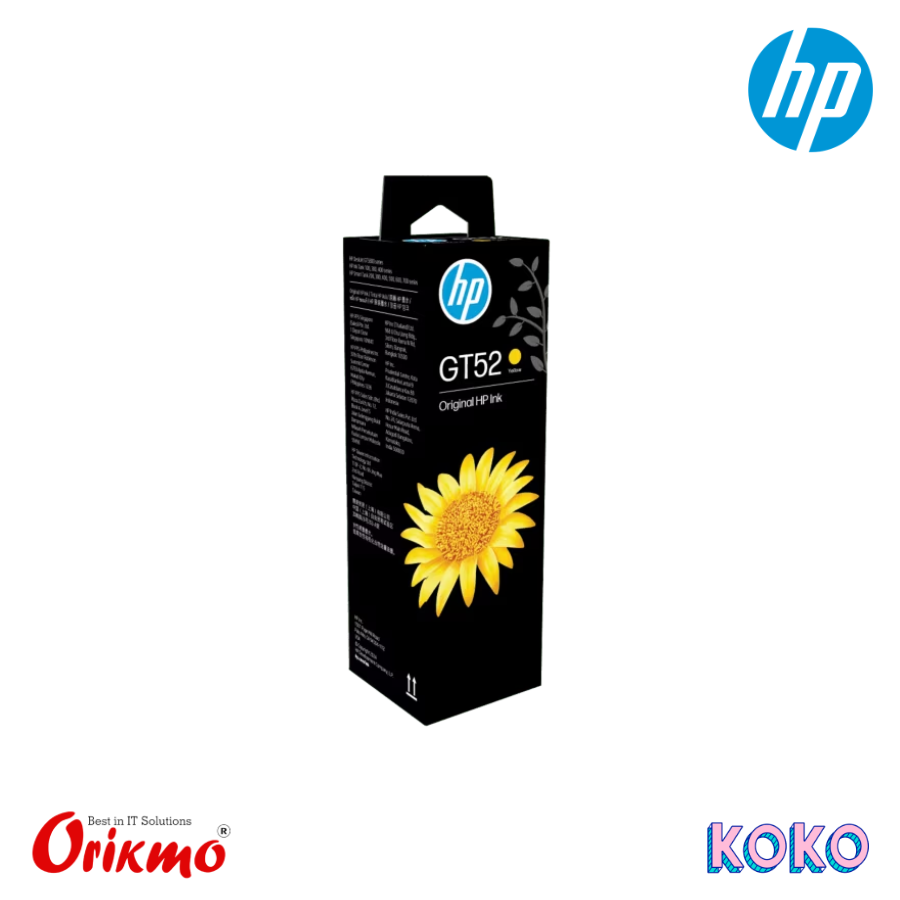 INK BOTTLE HP GT52 YELLOW