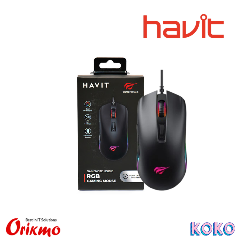 HAVIT GAMENOTE MS1010 RGB  GAMING MOUSE