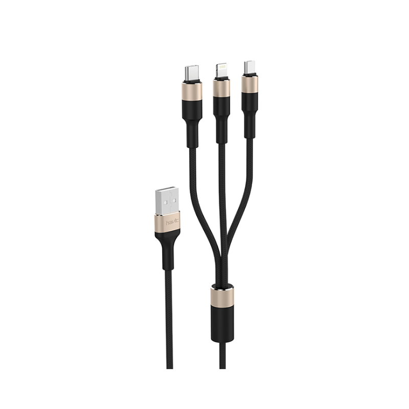 HAVIT H691 3 IN 1 USB CABLE (IPHONE, TYPE-C, MICRO)