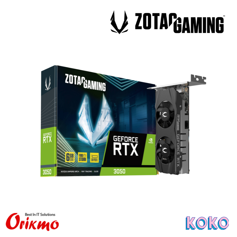 ZOTAC RTX 3050 6GB DDR6 GRAPHIC CARD