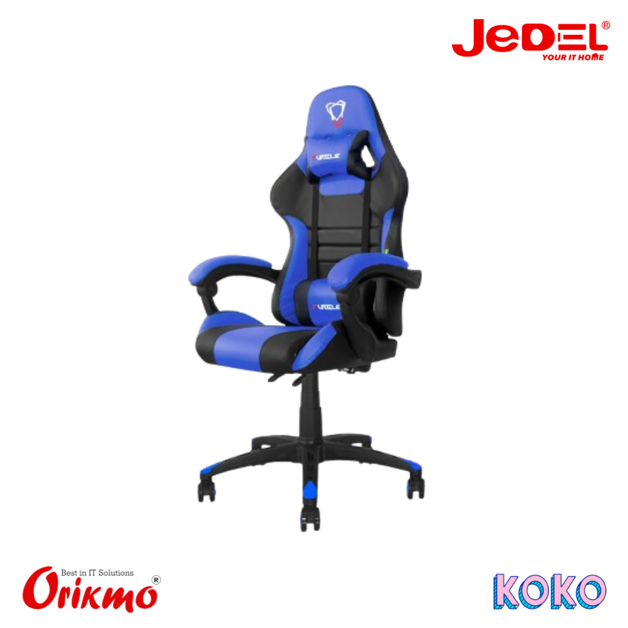 JEDEL F-041A-1 GAMING CHAIR - BLUE
