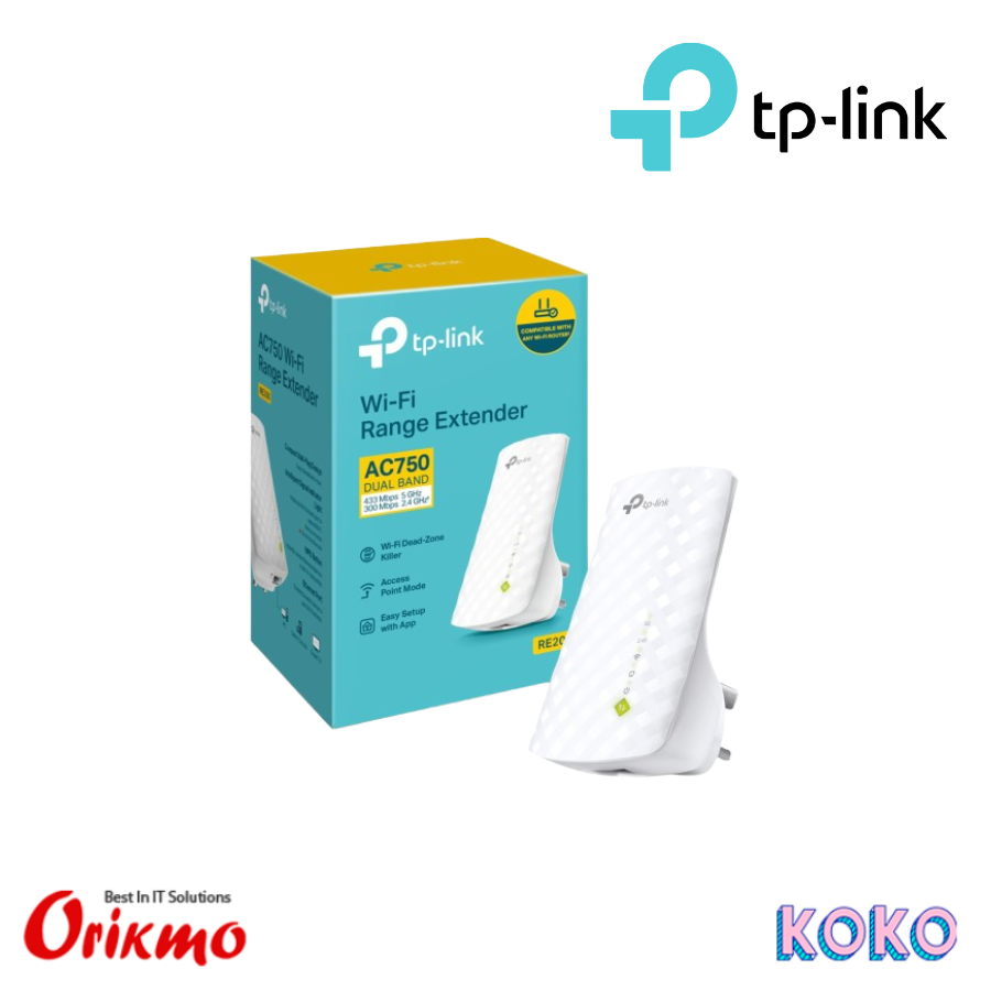 TP-LINK RE200 AC750 WIFI RANGE EXTENDER