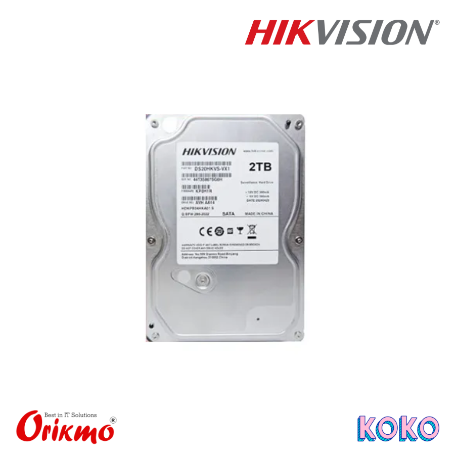 HIKVISION 2TB SURVEILLANCE HARD DISK - GENUINE