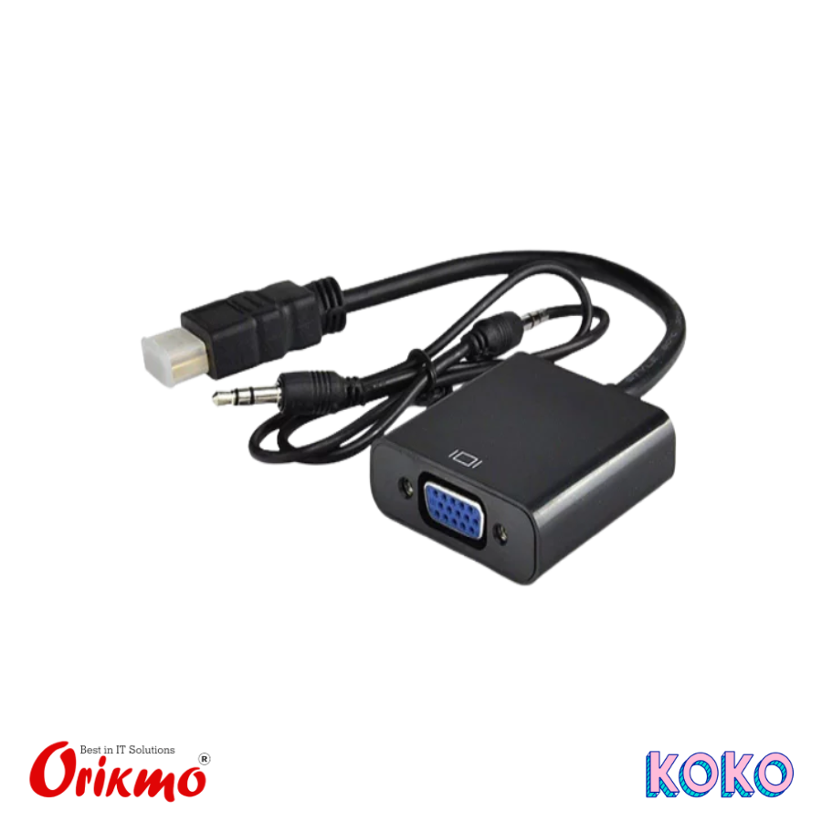 CONVERTER HDMI TO VGA WITH AUDIO