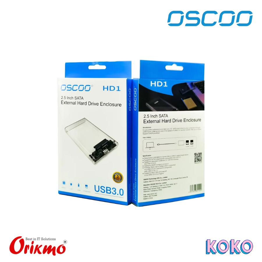 OSCOO HD1 2.5 INCH SATA HD ENCLOSURE