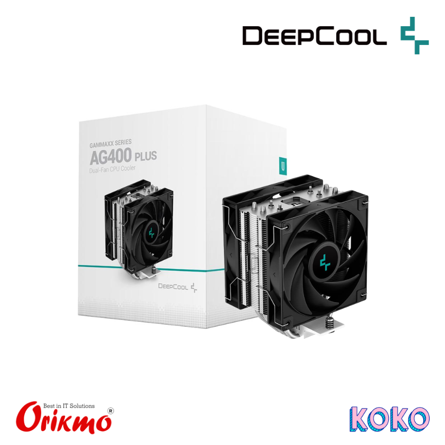 DEEPCOOL GAMMAXX AG400 PLUS 120MM DUAL FAN CPU COOLER