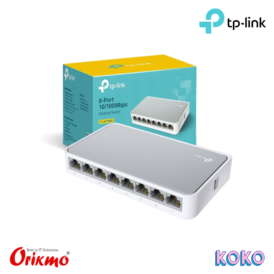 TP LINK TL-SF1008D 8 PORT 100M SWITCH