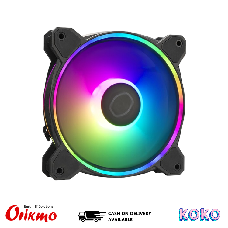 HALO 120MM LED CASING FAN RGB REMOTE CONTROLLED