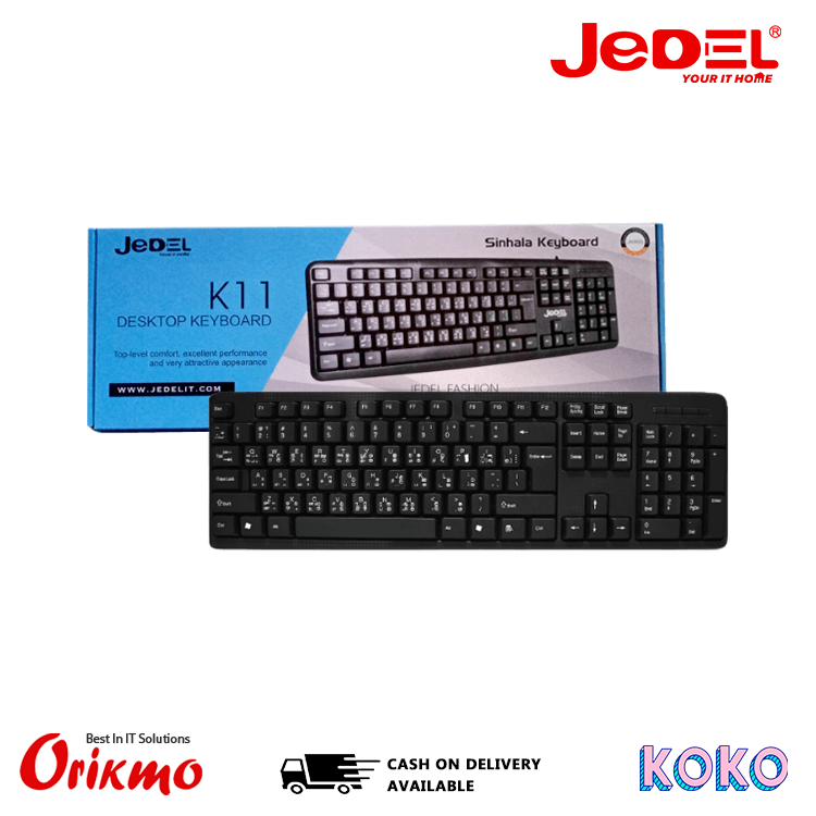 JEDEL K11 TRILANGUAGE KEYBOARD