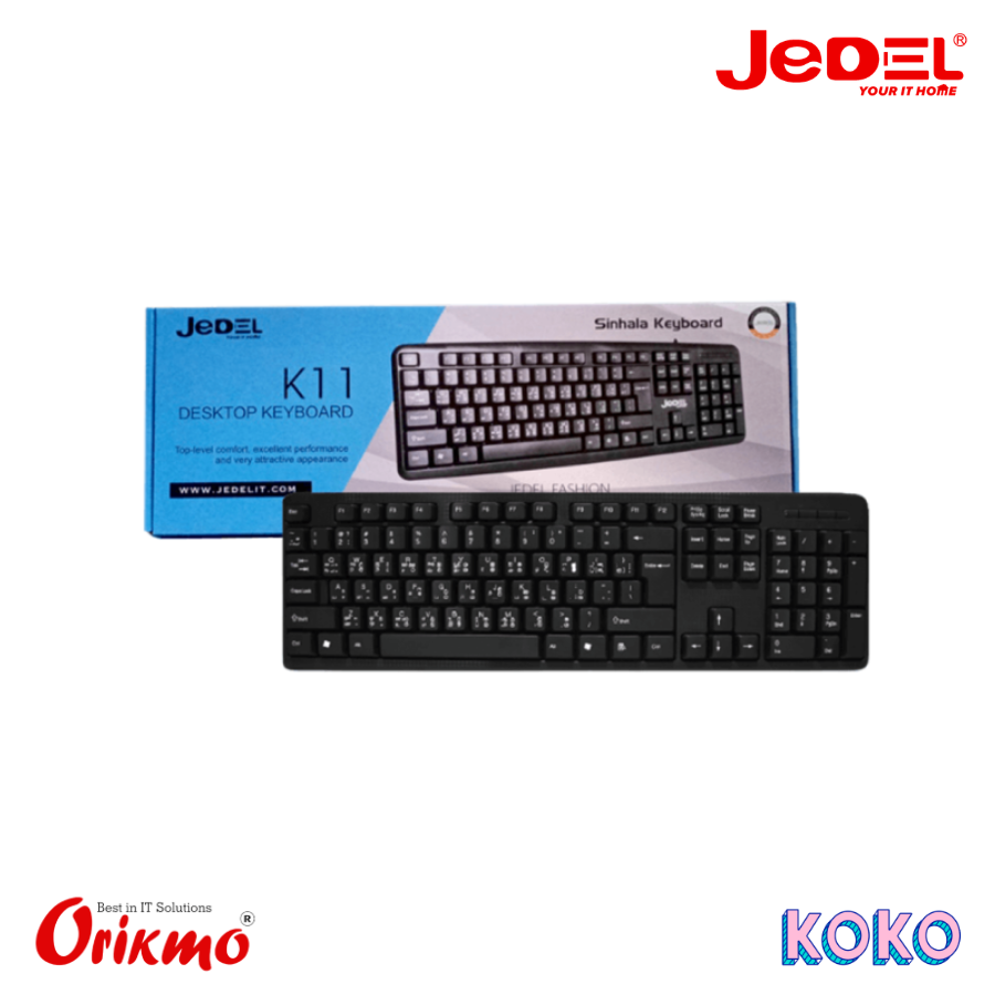 JEDEL K11 TRILANGUAGE KEYBOARD