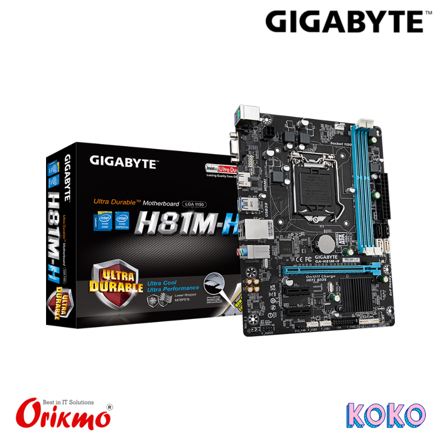 GIGABYTE H81M-H M.2 MOTHERBOARD