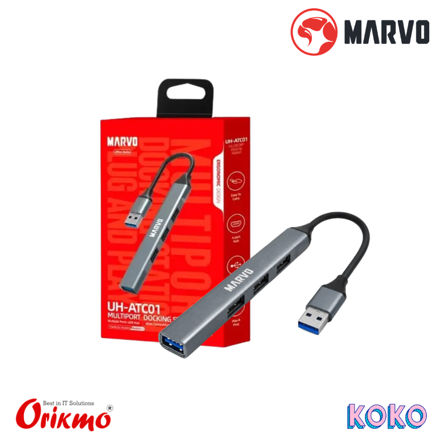 MARVO UH-ATC01 4 PORT USB HUB - USB 3.0