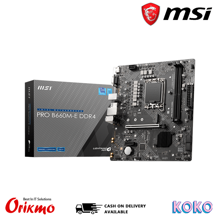 MSI PRO B660M E DDR 4 MOTHERBOARD