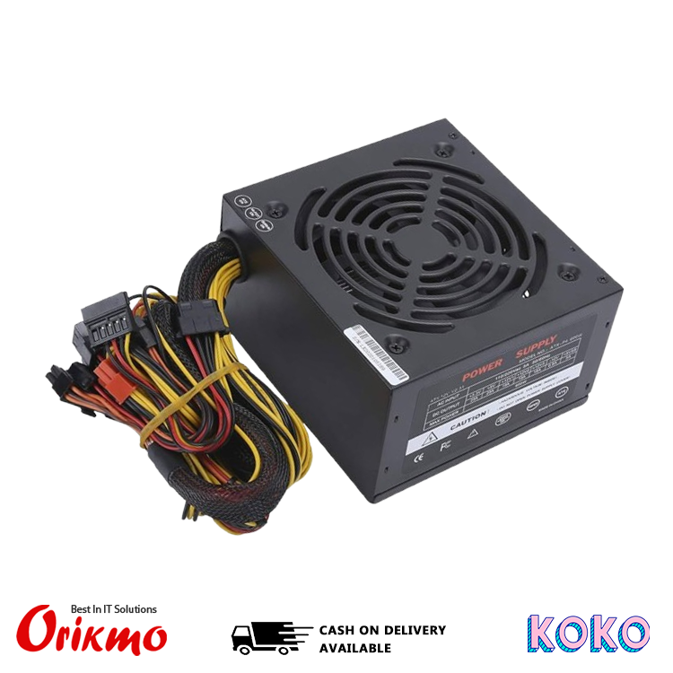 POWER UNIT 600W 24 PIN - BLACK