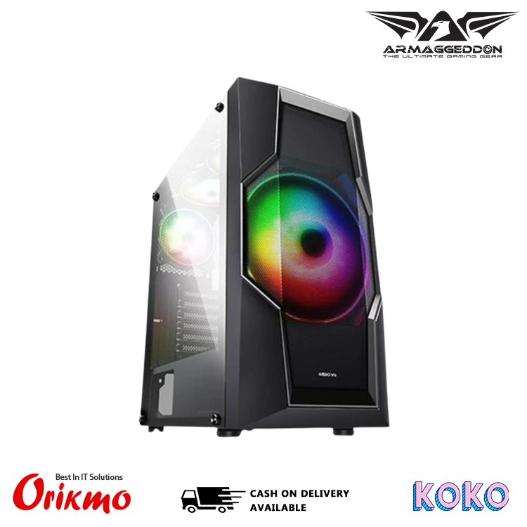ARMAGGEDDON AERO VII BLACK GAMING CASING