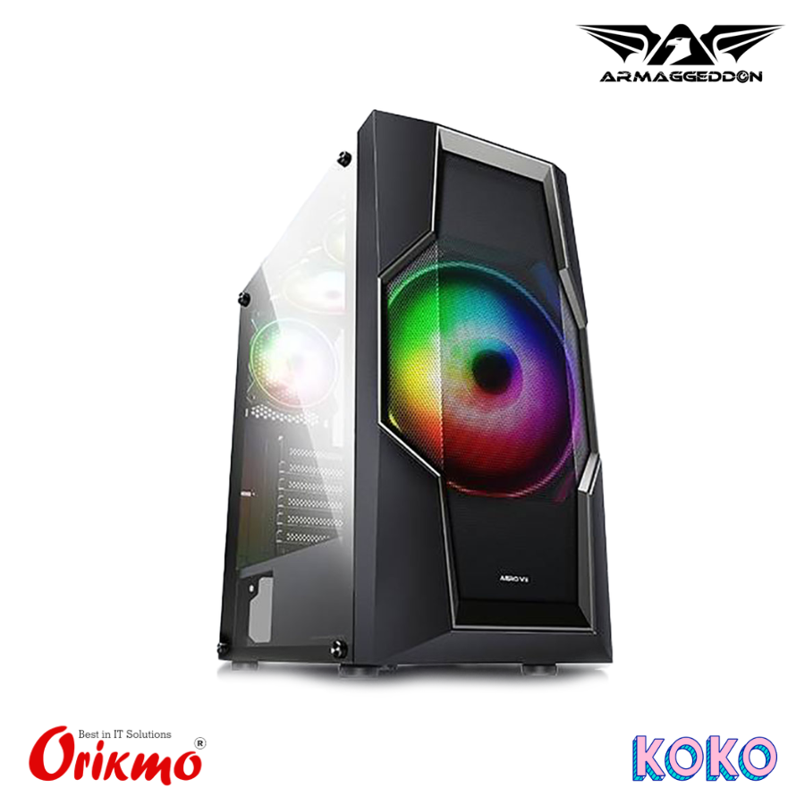 ARMAGGEDDON AERO VII BLACK GAMING CASING