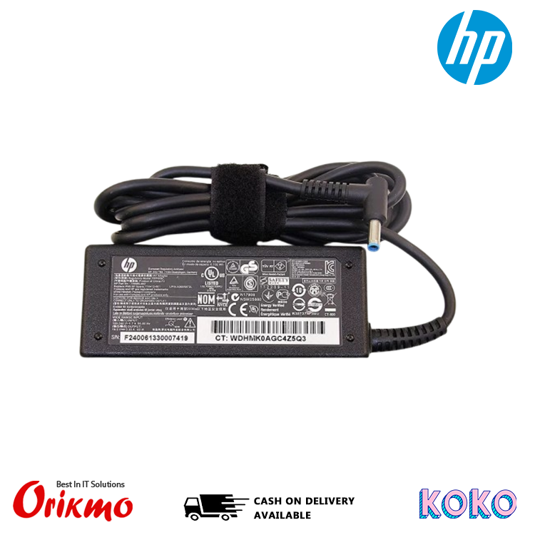 LAPTOP CHARGER HP 19.5 BLUE TIP 65W