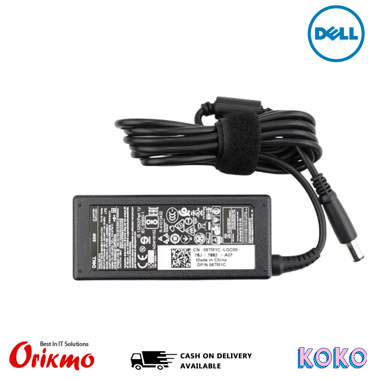 LAPTOP CHARGER DELL BIG PIN 65W