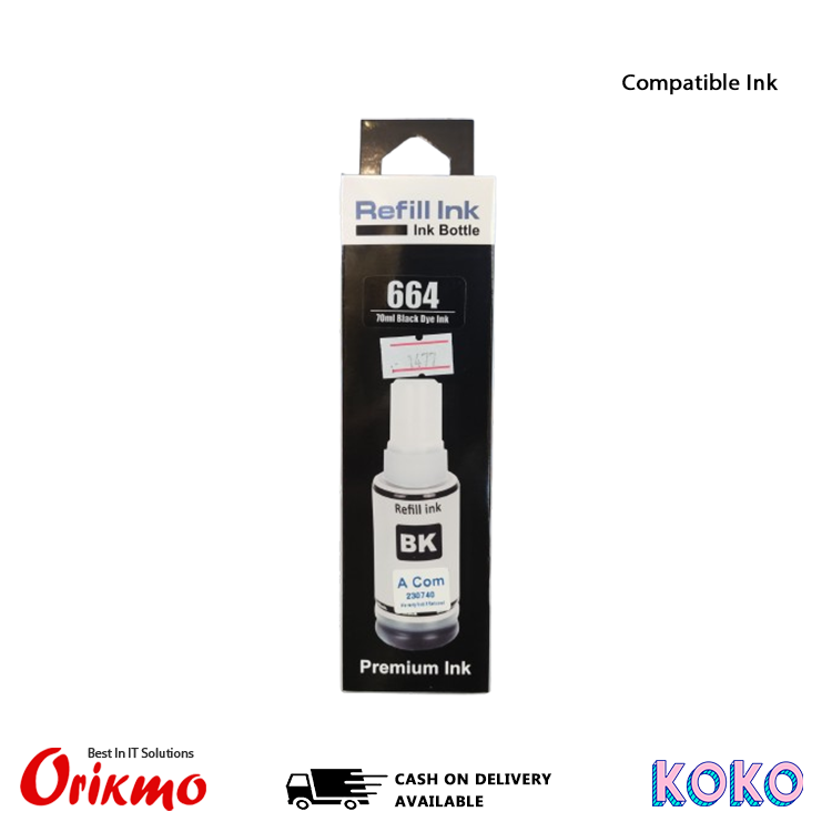 INK BOTTLE EPSON COMPATIBLE BLACK