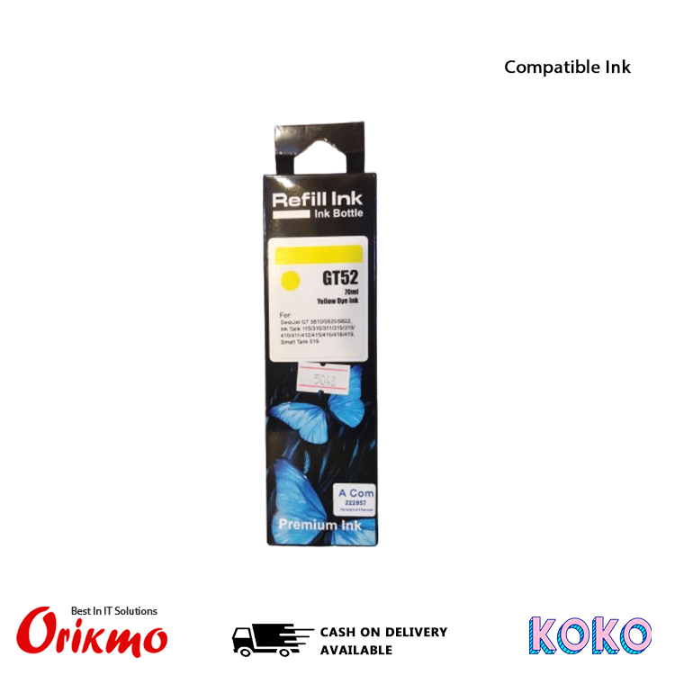 INK BOTTLE HP YELLOW COMPATIBLE