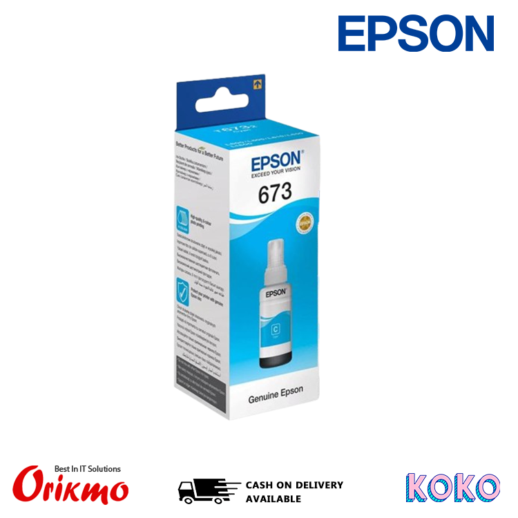 EPSON 673 CYAN INK BOTTLE