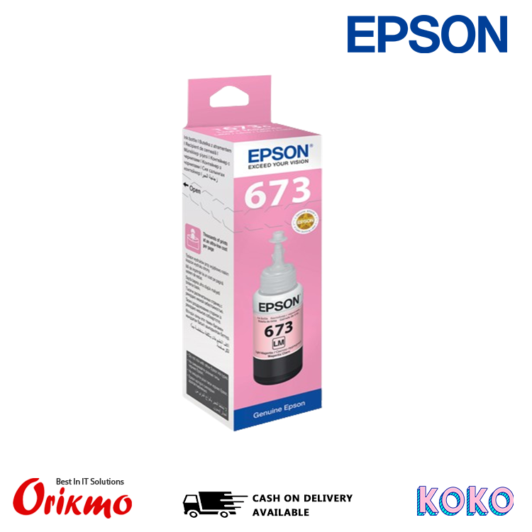 EPSON 673 LIGHT MAGENTA INK BOTTLE