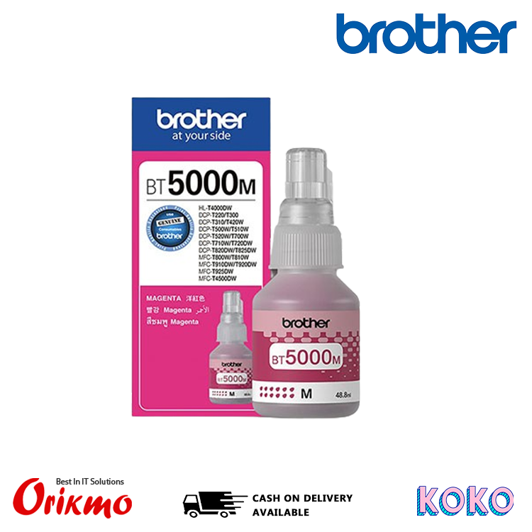 BROTHER BT5000 MAGENTA INK BOTTLE