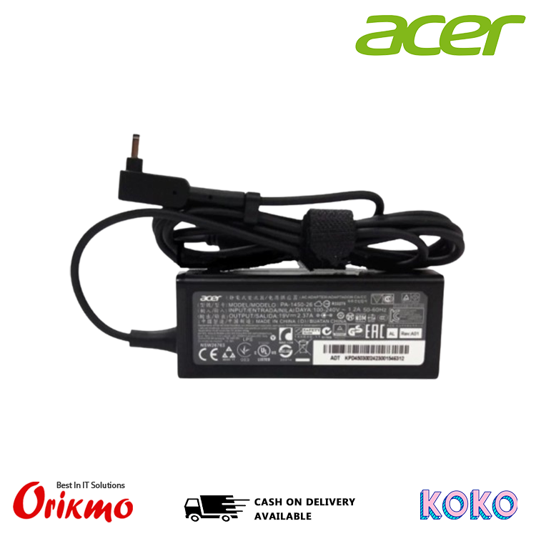 LAPTOP CHARGER ACER MICRO PIN 19V/65W