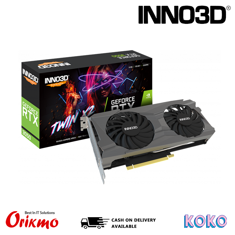 INNO3D GEFORCE RTX 3050 TWIN X2 OC DDR6 8GB VGA CARD