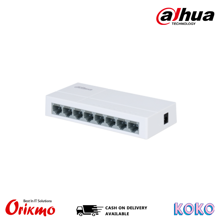DAHUA DH-PFS3008-8ET-L 8 PORT UNMANAGED ETHERNET SWITCH