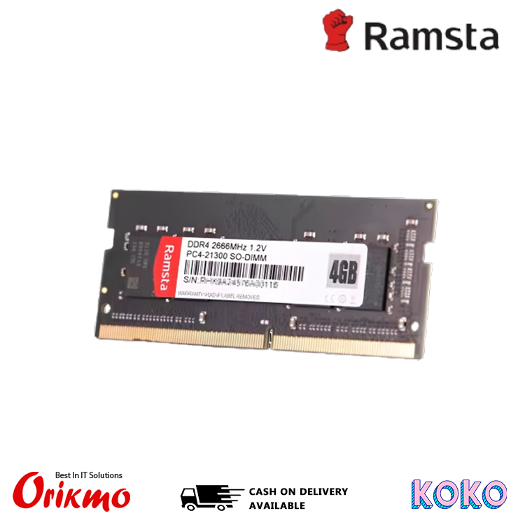 RAMSTAR DDR4 - 4GB 2666MHZ LAPTOP RAM