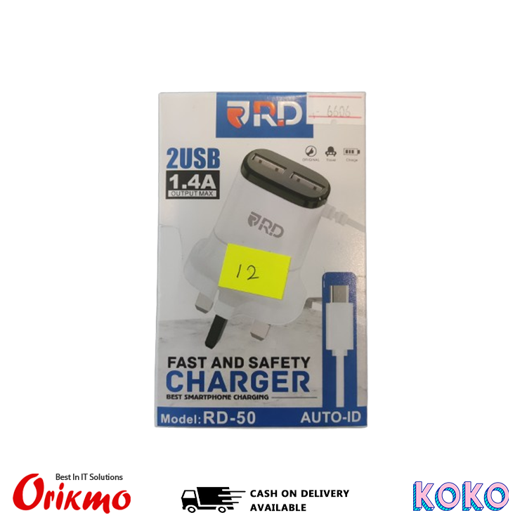 RD 50 CHARGER 2USB-MICRO 12W
