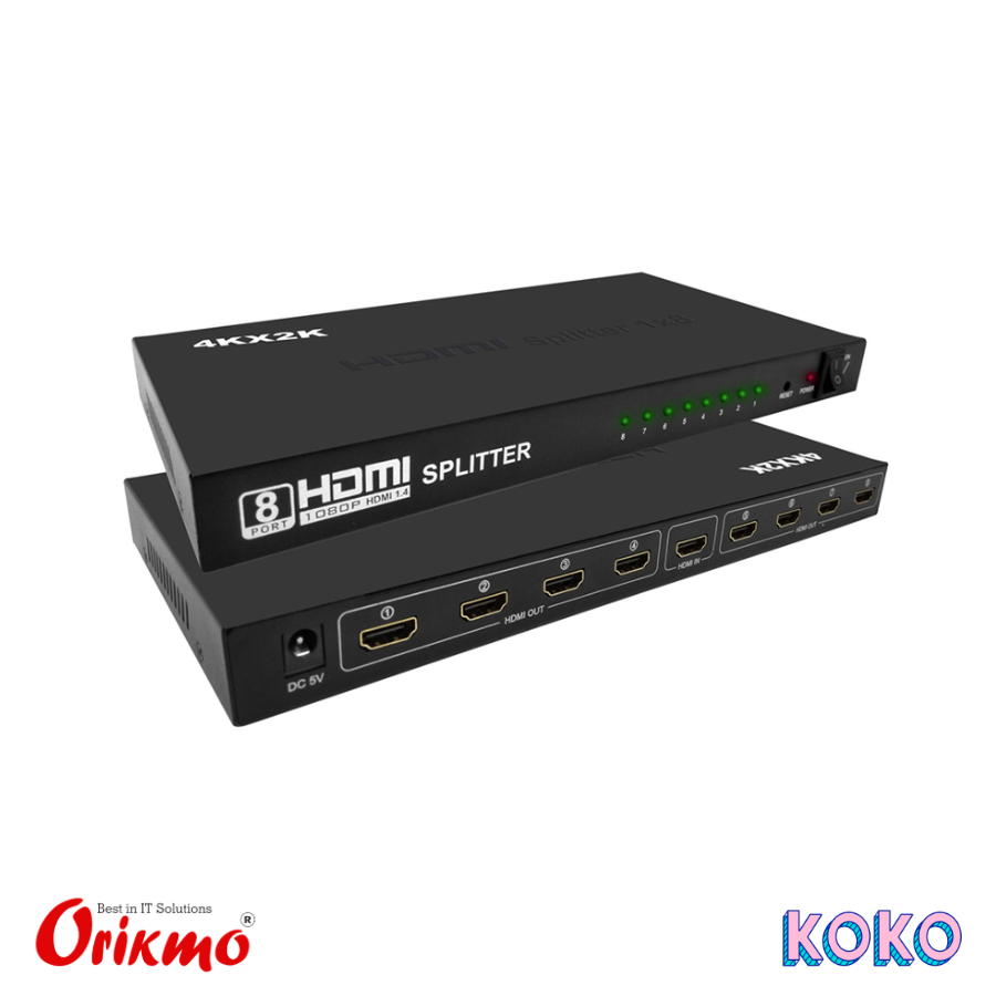 HDMI SPLITTER 8 PORT (1 X 4) 4K