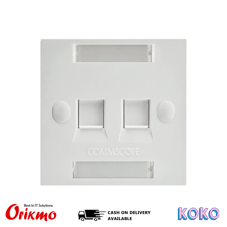 COMMSCOPE 2 PORT FACE PLATE