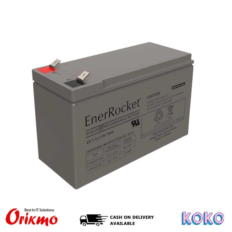ENER ROCKET 12V 7Ah UPS BATTERY