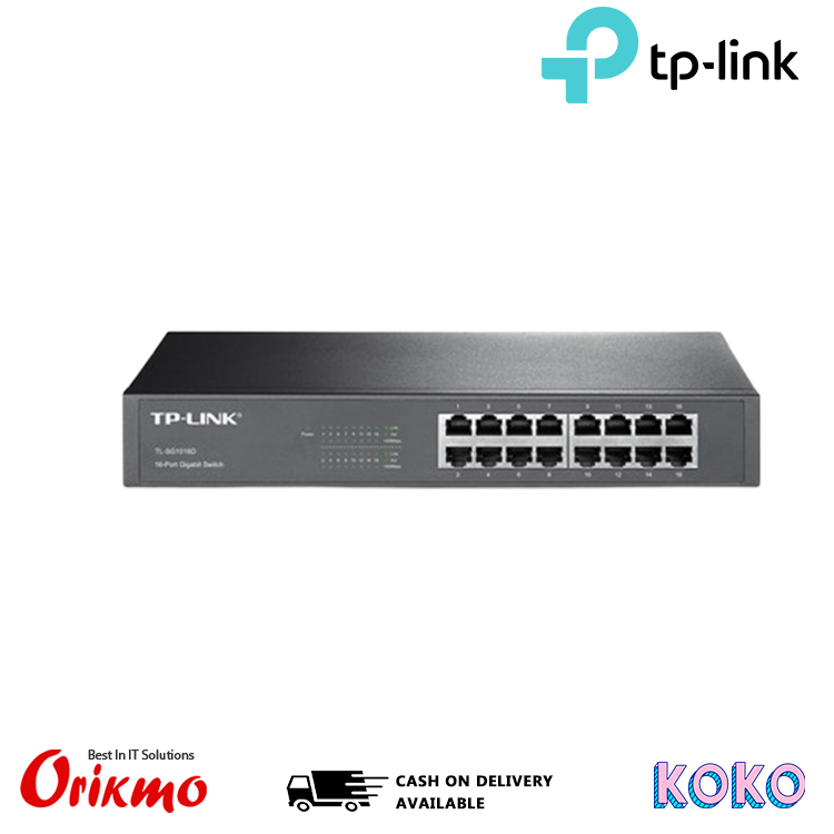 TP-LINK TL-SG1016D 16 PORT 10/1000M GIGABIT SWITCH