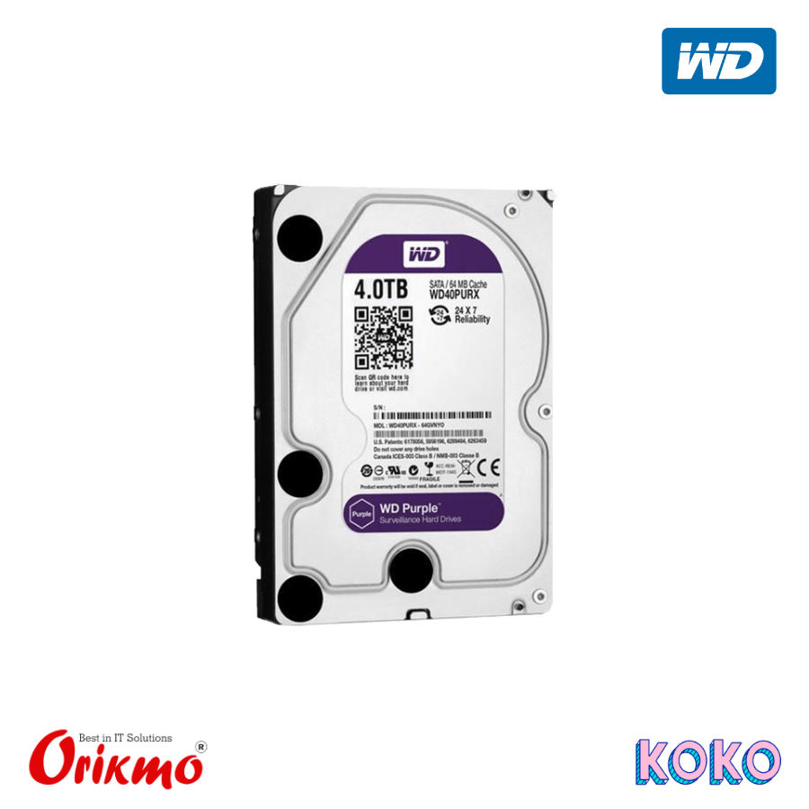 WD PURPLE 4TB SURVELLIANCE HARD DISK