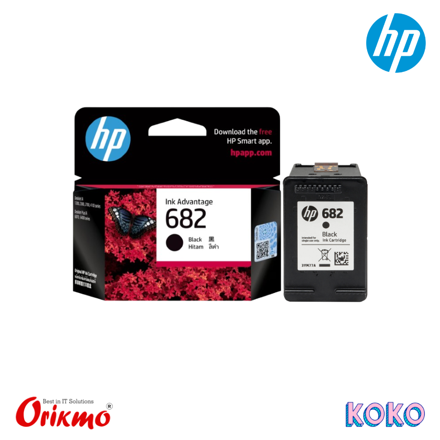HP 682 BLACK INK CARTRIDGE