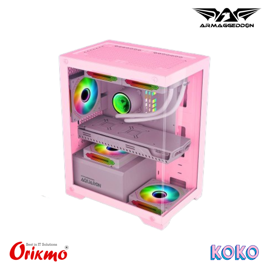 ARMAGGEDDON AQUARON PINK GAMING CASING